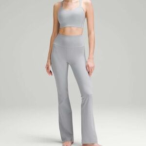 Lululemon Groove Super High Rise Nulu Flared Pant - Rhino Grey - Matching Set